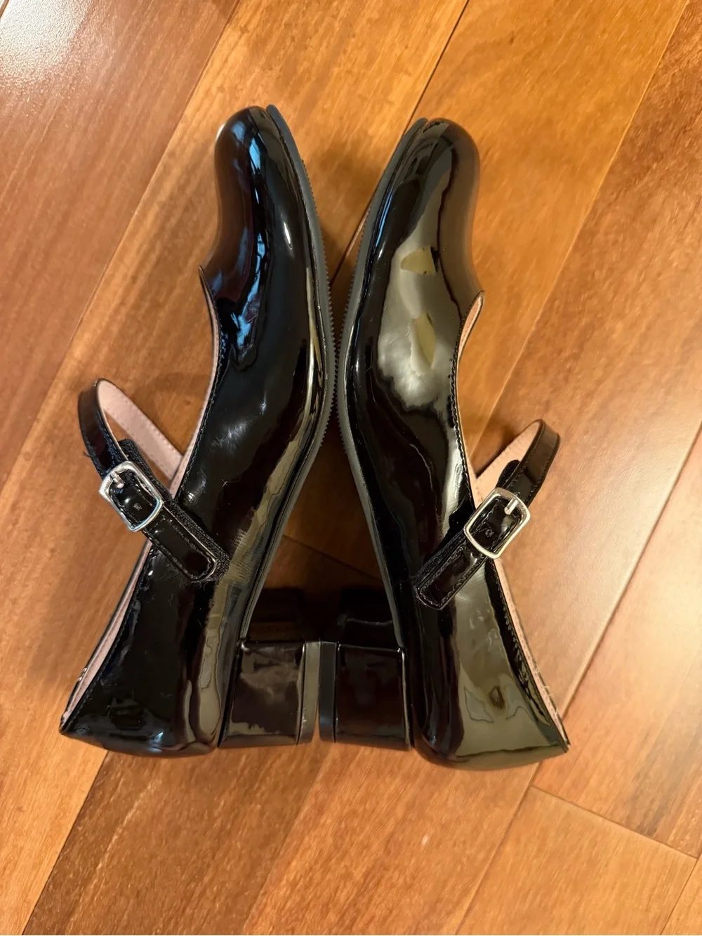 Sonoma Girls Black Patent Leather Mary Jane Dress Shoes Sz 3 - GUC